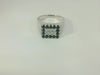 Damenring 750 Weissgold Saphir Diamant Gr. 56