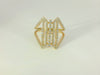 Exquisiter Damenring aus 18 Karat Gelbgold – mit 121 Diamanten veredelt - YZ0003252