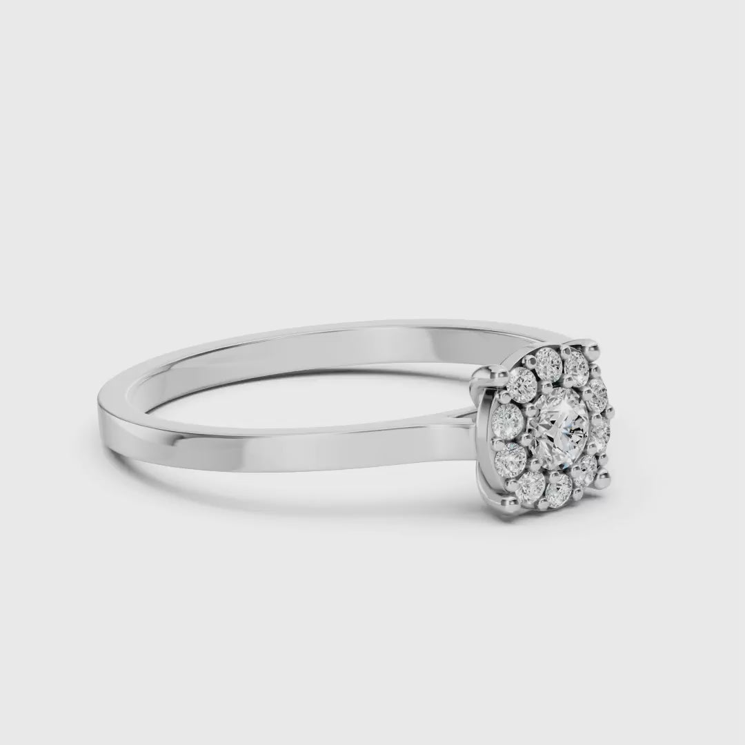 Eleganter Diamant-Ring aus 18K Gold - 101-10017/1(3.4)