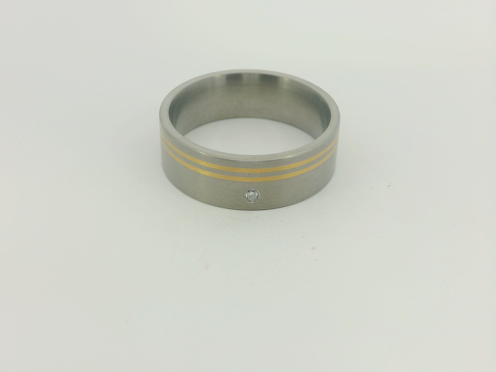 Partnerringe Titan & 24 Karat - 999 Gold - TGB16/7