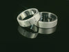 Partnerringe Silber 925 rhodiniert - LS-310/6 & LS-311/6