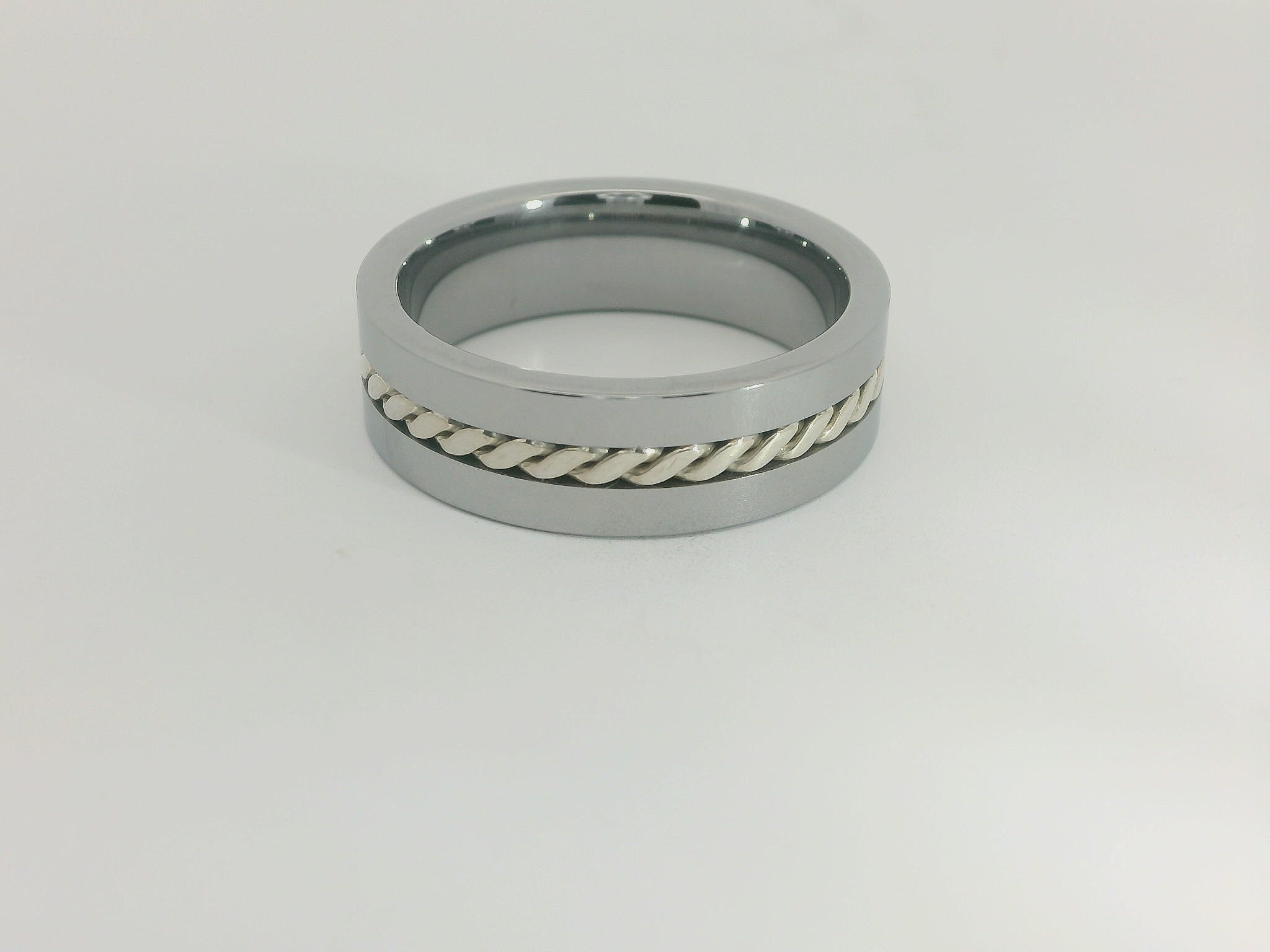 Tungsten Silber Partnerring TUS-121/7 – Robustes Ringpaar mit kostenloser Gravur