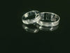 Silber 925 rhodinierte Partnerringe – Freundschaftsringe Set für Paare – Damen- & Herrenring | LS-403/4