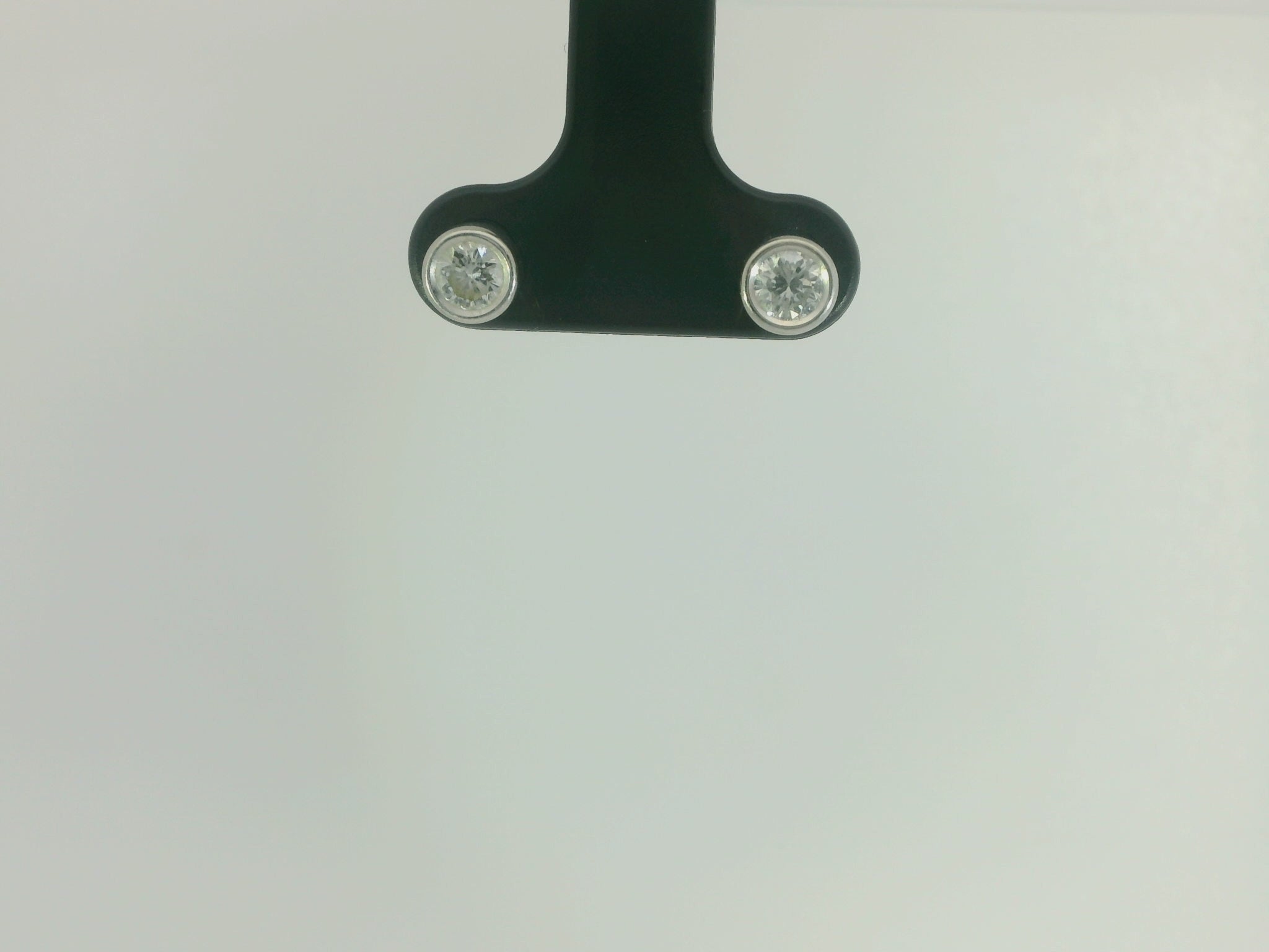 Schraubohrringe 750 Weissgold Diamant