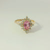 Eleganz in Weissgold – Diamantring mit Saphir - YZ0003261