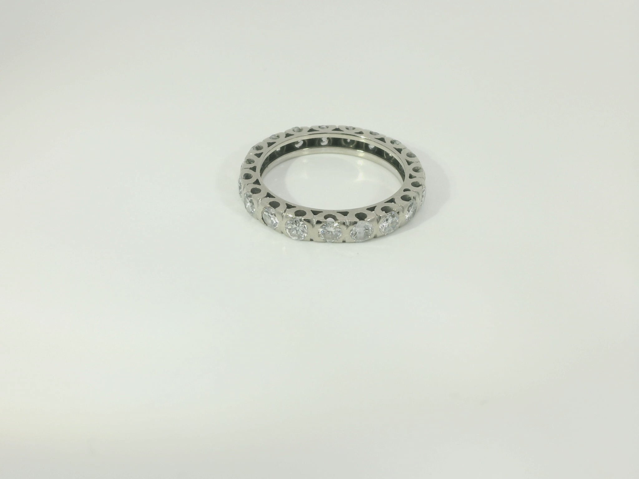 Damenring 750 Weissgold Diamant