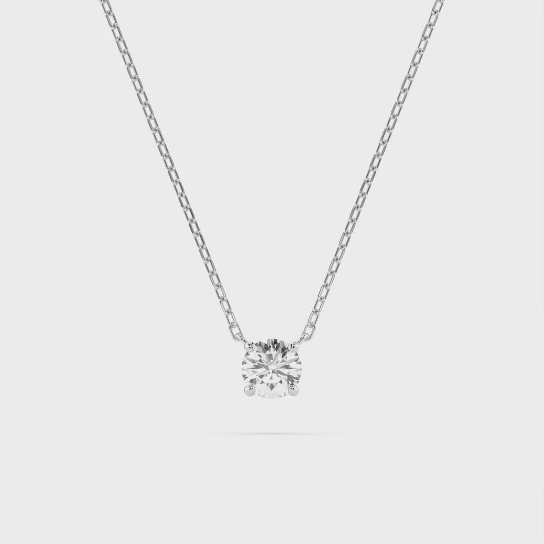 Elegante Diamant-Halskette aus 18K Gold - 104-10040(3.4)
