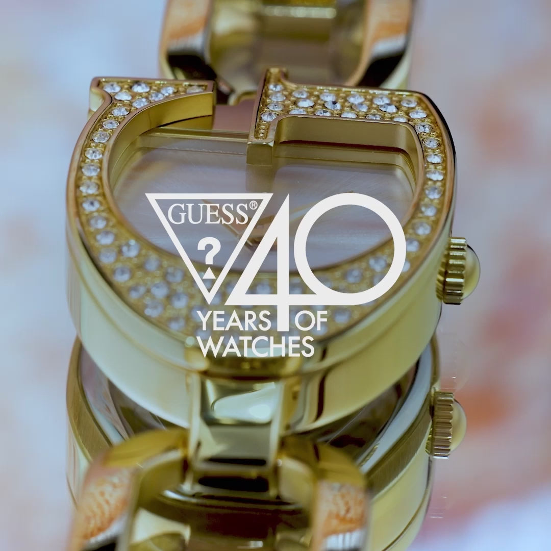 GUESS Ladies Gold Tone Analog Watch - GW0683L2