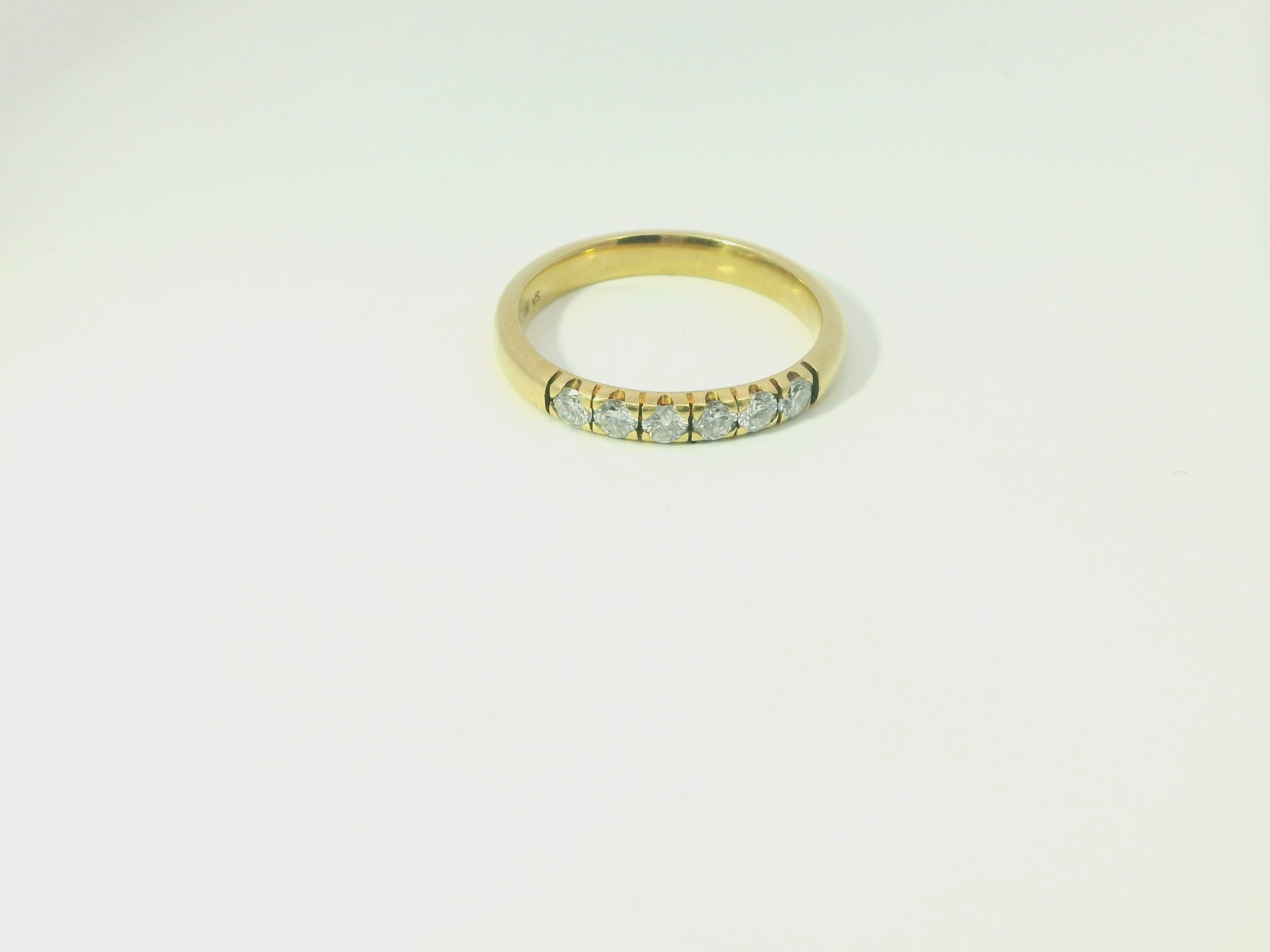Damenring 750 Gelbgold Brillant 0.42 ct. Gr. 57