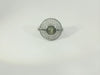 Damenring 750 Weissgold Grünstein Diamant Gr. 53