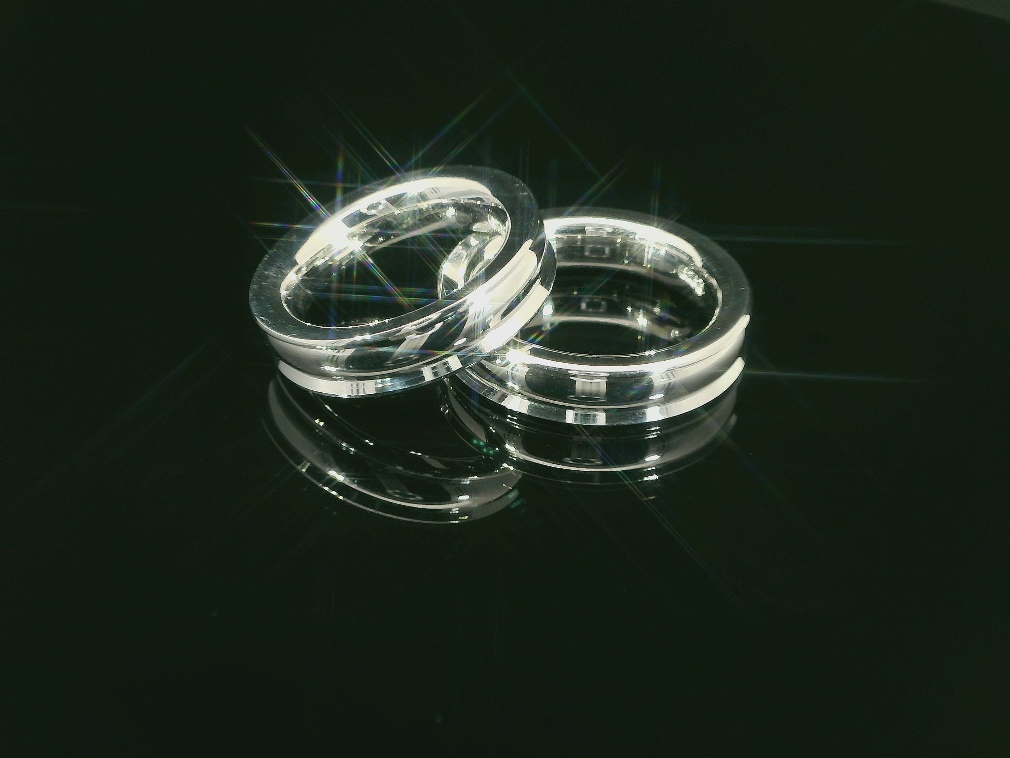 Partnerringe Silber 925 rhodiniert - S-31301/5