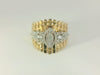 Eleganter 18 Karat Gelbgoldring mit Brillanten – Luxuriöser Damenring mit feinem Diamantbesatz - BYZ0004963