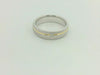 Moderner Bicolor-Trauring Silber Gold Partnerringe - SGB 119/6