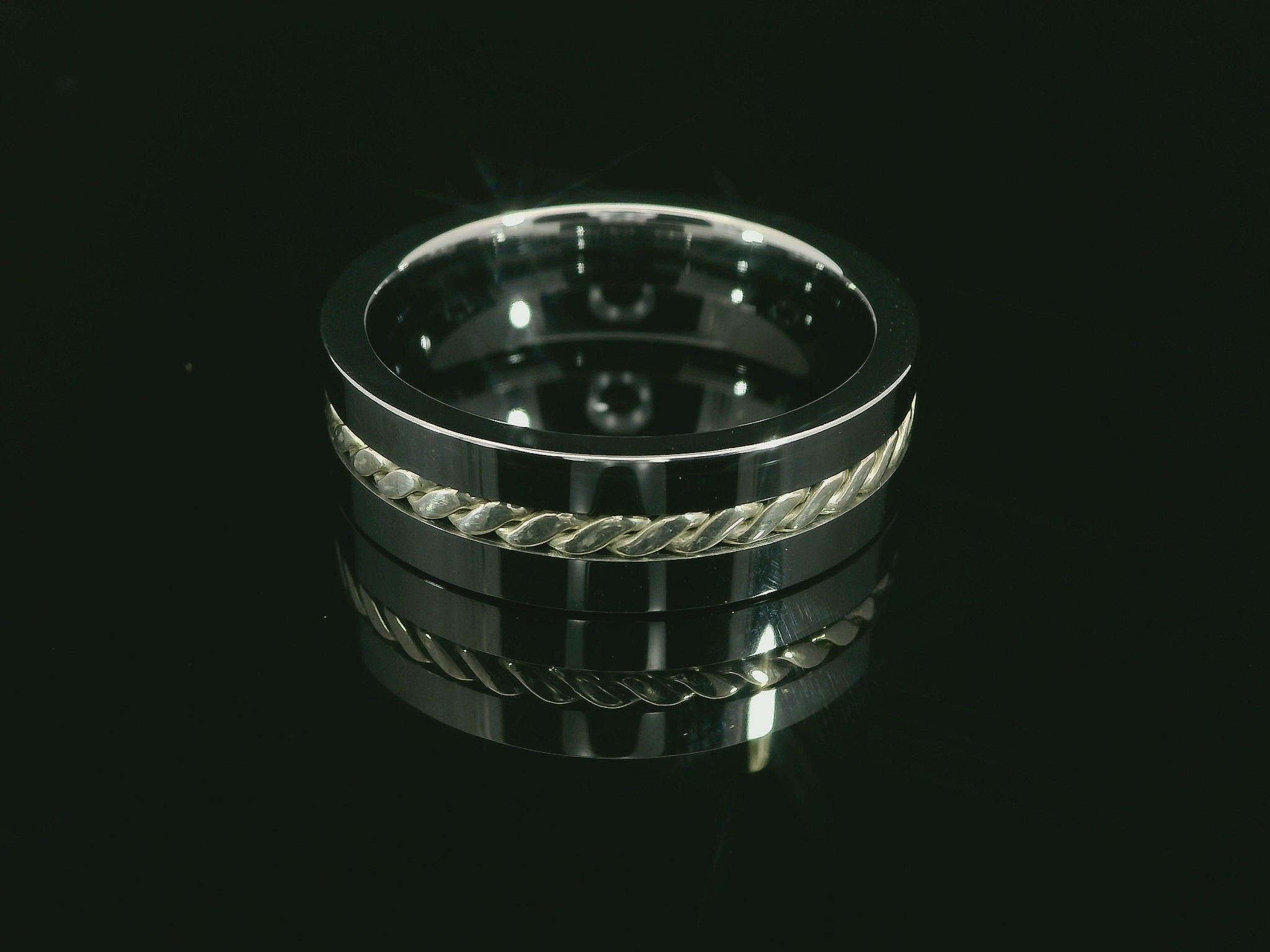 Partnerringe Tungsten/Silber - TUS-121/7