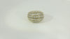 18K Gelbgold Ring 12,7g mit 50 Diamanten