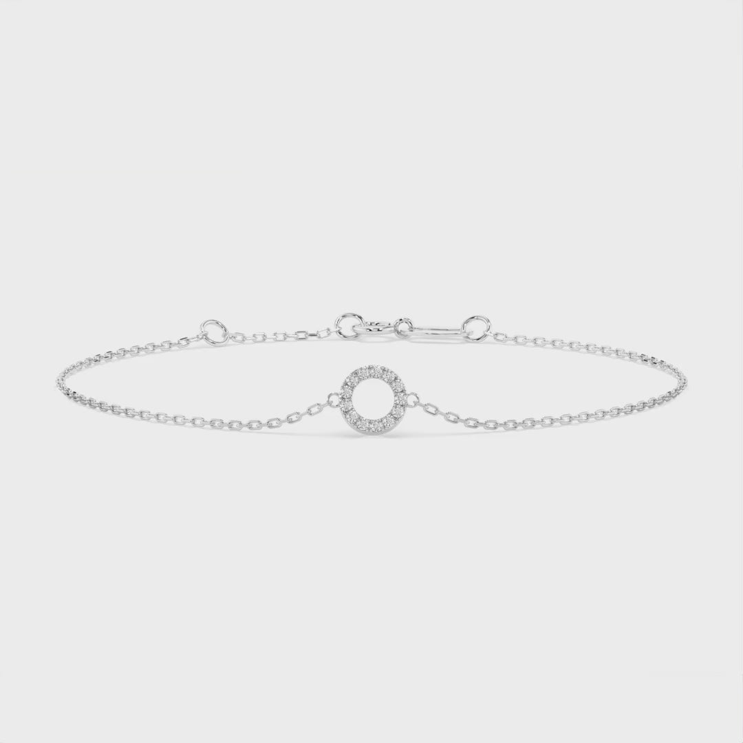 Elegantes Diamant-Armband aus 18K Gold - 105-10015