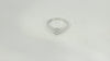 18K Weissgold - 750 Ring 2.9gr mit 0.37ct Diamant