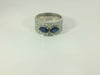 Damenring 750 Weissgold Saphir Diamant Gr. 52