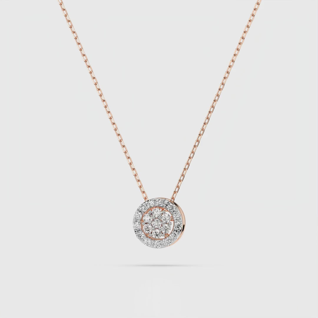Elegante Diamant-Halskette aus 18K Gold - 104-10038