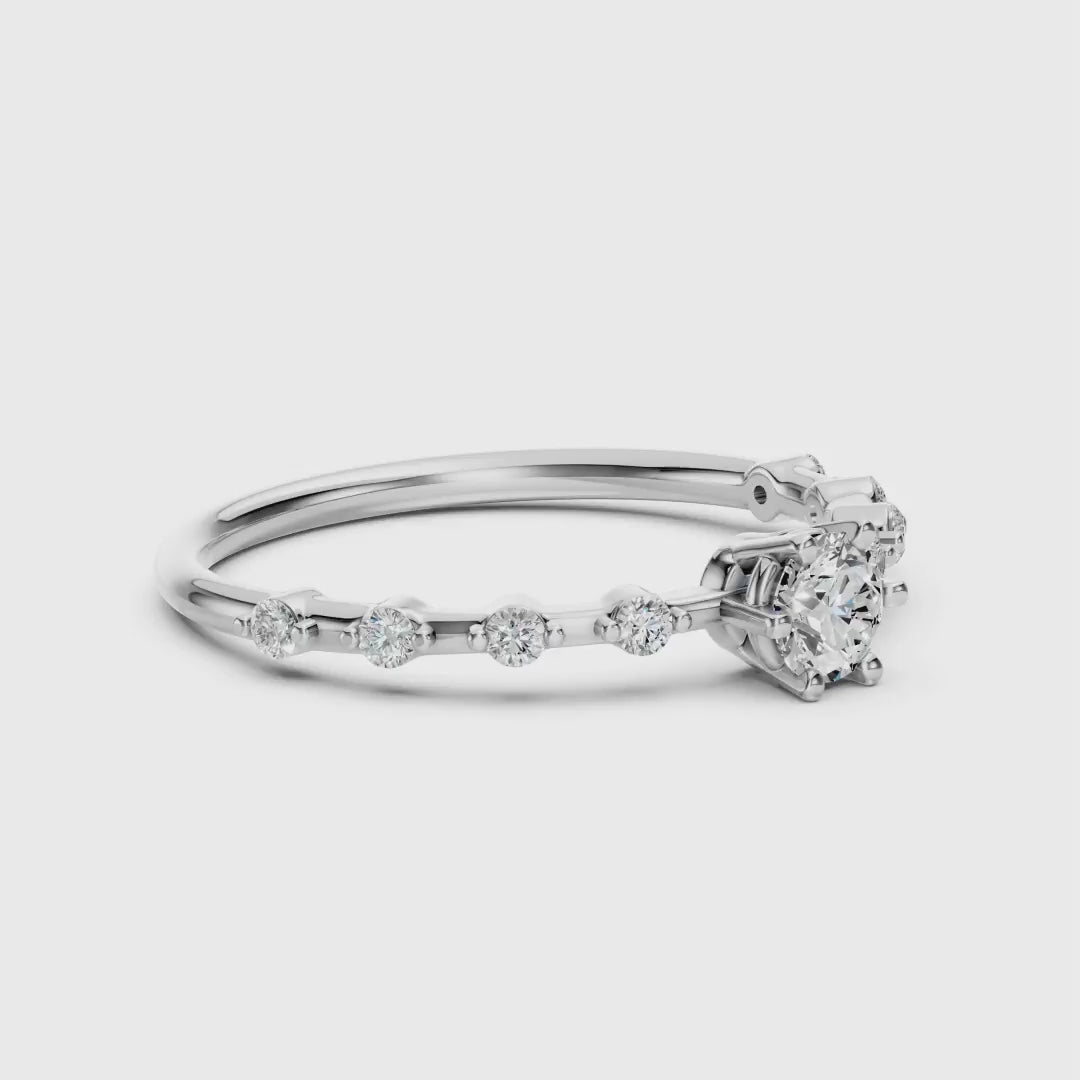 Eleganter Diamantring aus 18K Gold - 101-10144 (4.2)