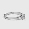 Eleganter Diamant-Ring aus 18K Gold mit zertifiziertem Stein - 101-10021(5.1)