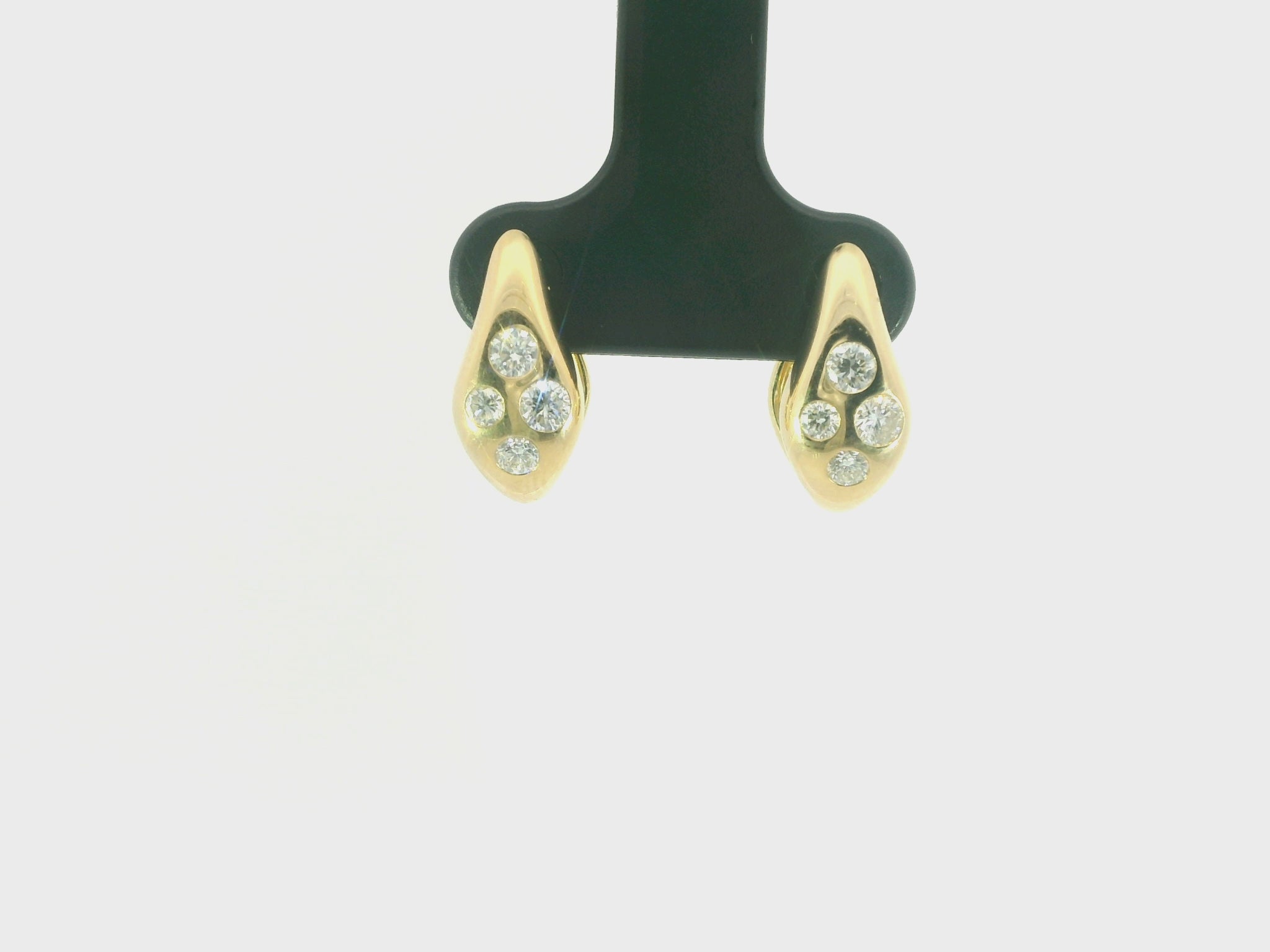 Creolen 585 Gelbgold Diamant
