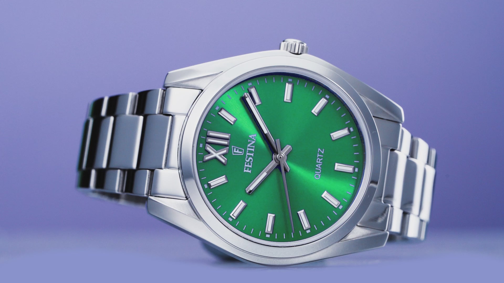 Festina Damenuhr Swiss Made Boyfriend Alegria - Weiss Edelstahl Armband - F20622/1