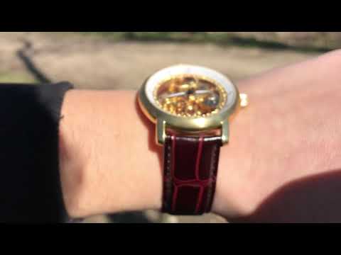 Residence Skellet Design Herrenuhr in Gelbgold