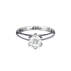 Pure Eleganz – Weissgoldring mit 0.60ct Brillant für zeitlose Momente - 5551200