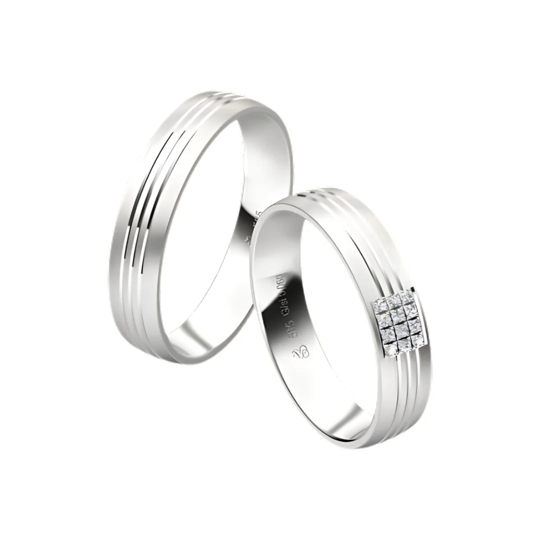 Rauschmayer First Individuell Love - Trauringe mit 12 Brillanten - 04907