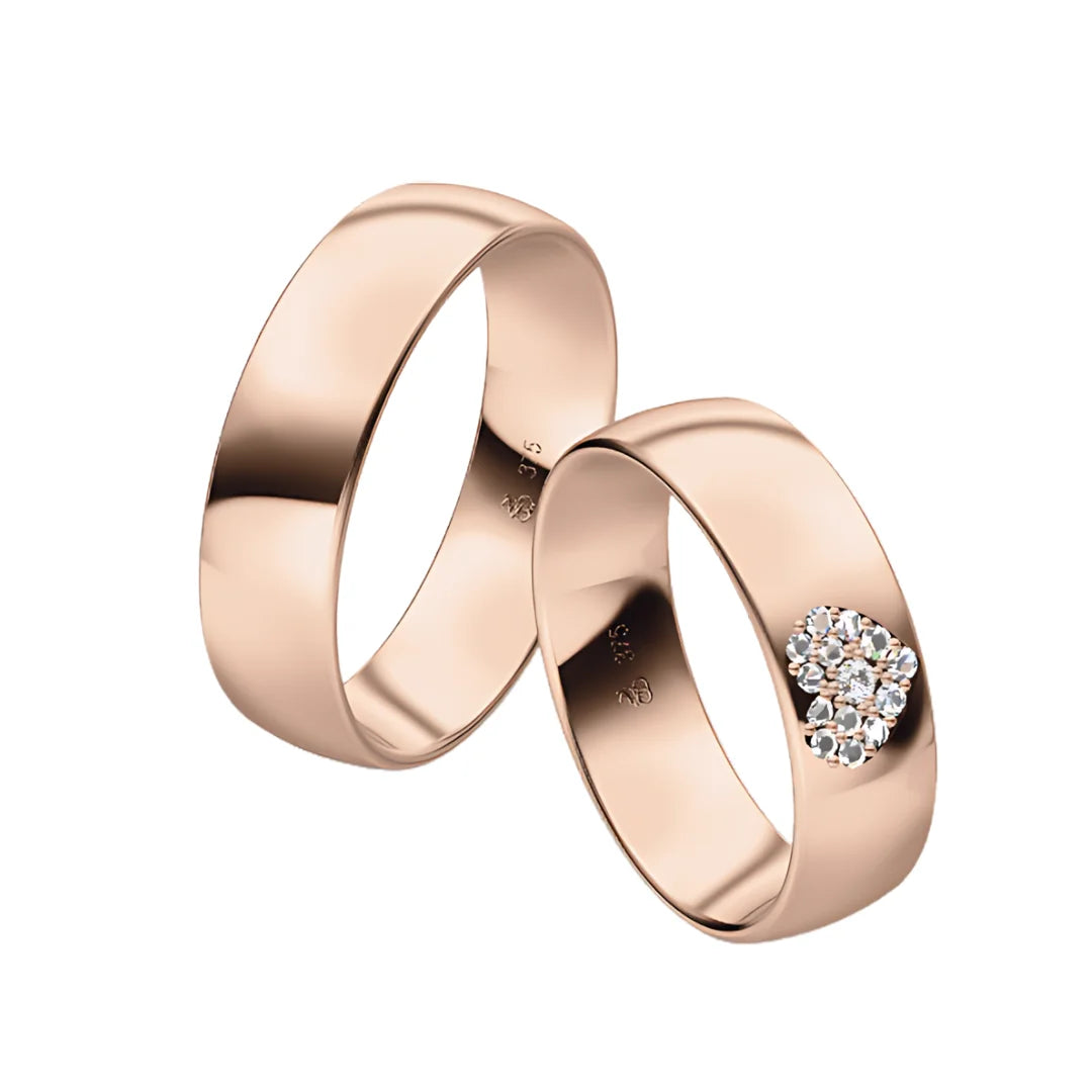 Rauschmayer First Individuell Love - Trauringe mit 14 Brillanten - 06004