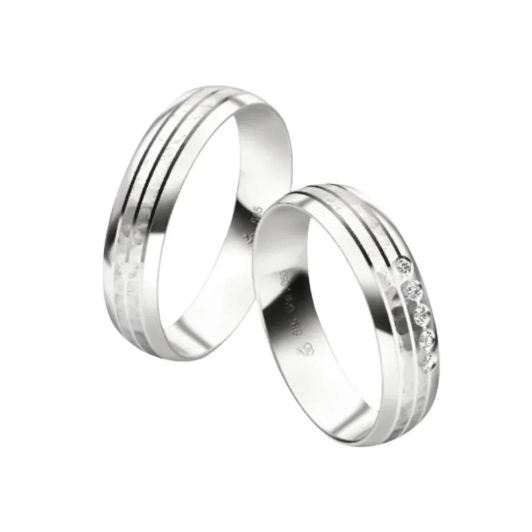 Rauschmayer First Individuell Love - Trauringe mit 5 Brillanten - 05705