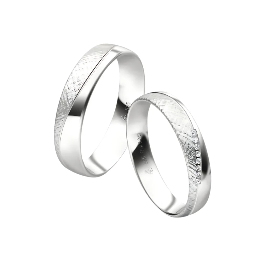 Rauschmayer First Individuell Love - Trauringe mit 8 Brillanten - 04905