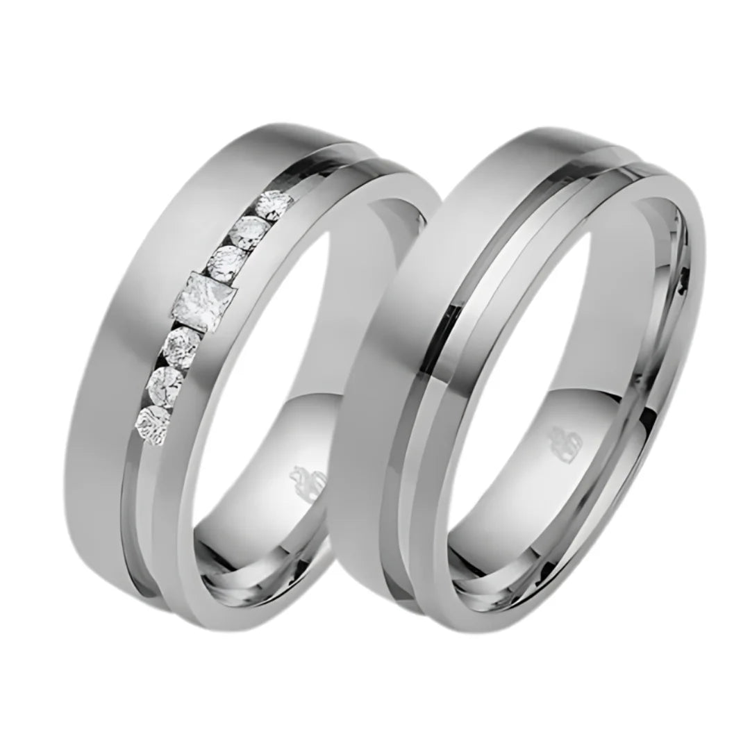 Rauschmayer More Stones 5th Trauringe mit 7 Brillanten - 06376