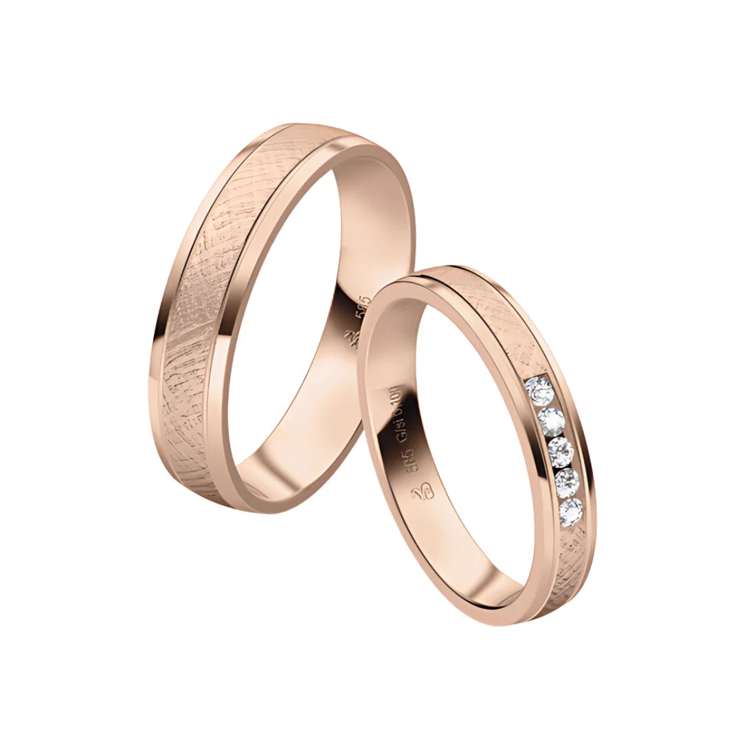 Rauschmayer Trauringe First Individual Love 3D mit 5 Brillanten - 03039