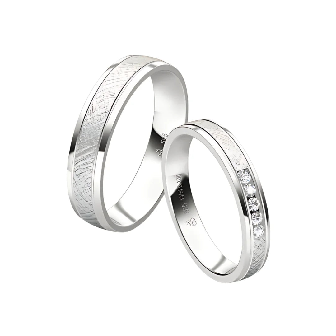 Rauschmayer Trauringe First Individual Love 3D mit 5 Brillanten - 03039