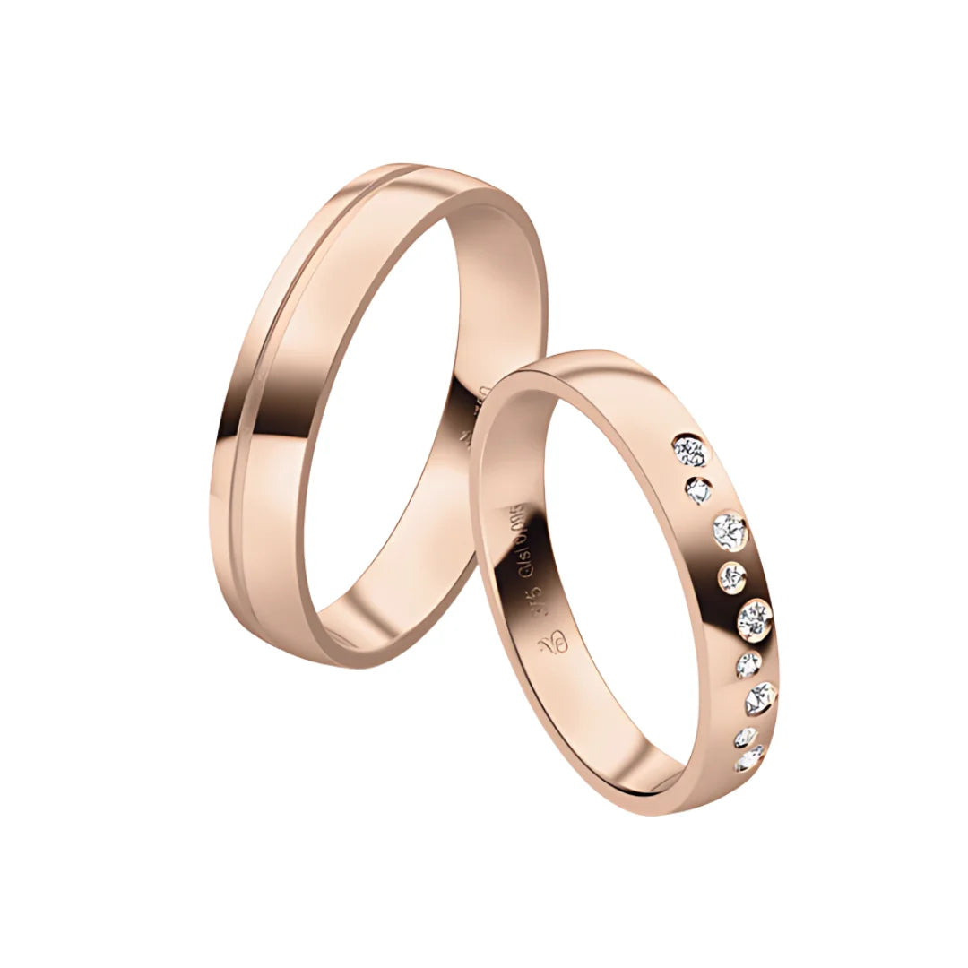 Rauschmayer Trauringe First Individual Love 3D mit 9 Brillanten - 03040