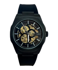 Residence Automatik Skelett schwarz gold - AS 9237