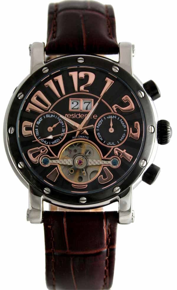 Residence Automatik Uhr Grossdatum Schwarz-Rose – AS 9073