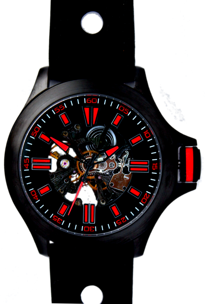 Residence Automatik Uhr Schwarz Kautschuk – AS 9114 C