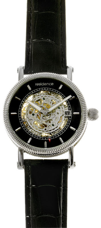 Residence Automatik Uhr Skelettwerk Schwarz – AS 9145