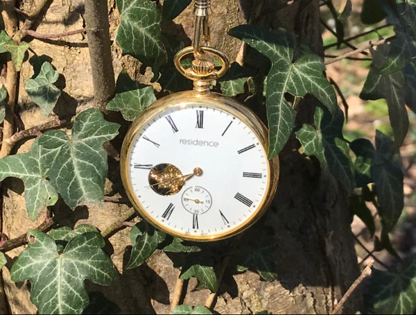 Residenz Klassische goldene Taschenuhr - AS 9106