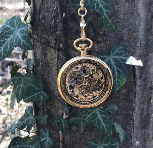 Residenz Klassische goldene Taschenuhr - AS 9106