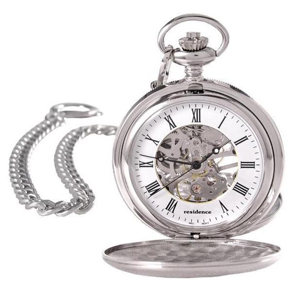 Residenz Silberne Taschenuhr mit Doppeldeckel - AS 9109
