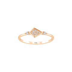 Ring mit 0.11 ct Diamanten in 585 oder 750 Gelbgold