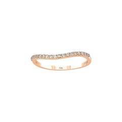 Ring mit 0.14 ct Diamanten in 585 oder 750 Roségold