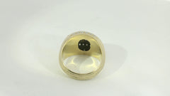 18K Gelbgold Ring 12,7g mit 50 Diamanten