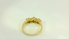 18K Gelbgold Ring mit 21 Diamanten