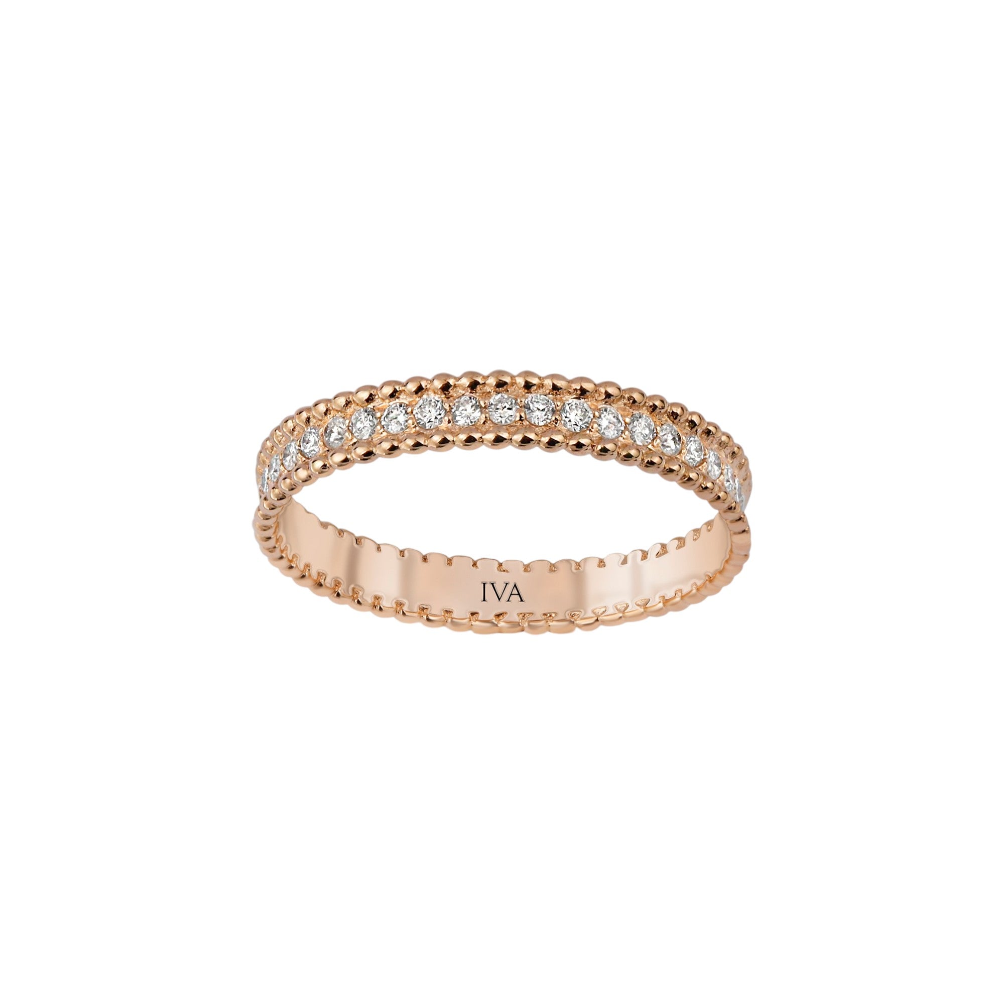 Roségold Diamantring 0.16 ct in 585 oder 750 Gold