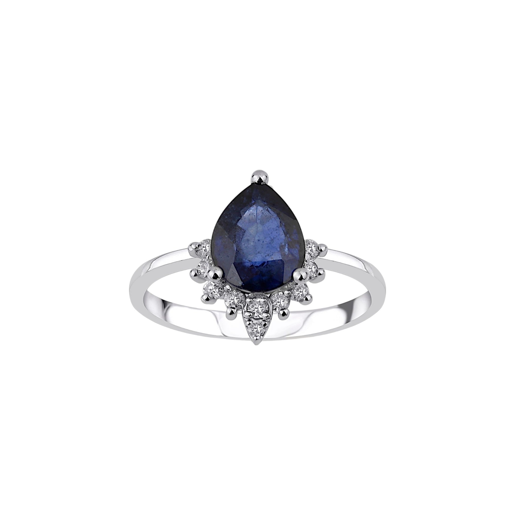 Roségold Diamantring mit Saphir 1.87 ct in 585 oder 750 Gold